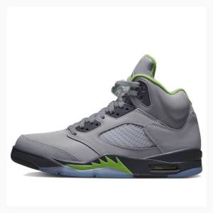 Nike Bean 2022 Koripallokengät Miesten Air Jordan 5 Harmaat Vihreä | JD-348ZM