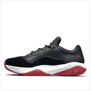 Nike CMFT Low 'Bred' Gym Tennarit Miesten Air Jordan 11 Mustat Valkoinen Punainen | JD-284WI