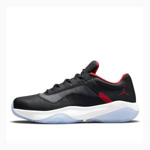 Nike CMFT Low Bred Tennarit Miesten Air Jordan 11 Mustat Valkoinen Punainen | JD-720QW