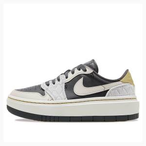 Nike Elevate Low SE Anthracite Tennarit Naisten Air Jordan 1 Valkoinen Mustat | JD-672SD