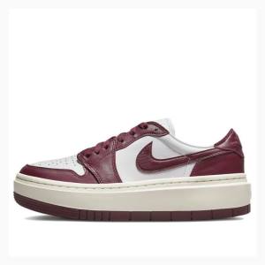 Nike Elevate Low Tennarit Naisten Air Jordan 1 Punainen Valkoinen | JD-327MO