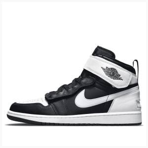 Nike FlyEase Koripallokengät Miesten Air Jordan 1 Mustat | JD-027ML