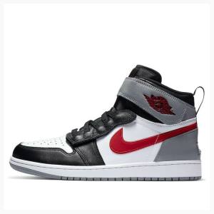 Nike Flyease Particle Koripallokengät Miesten Air Jordan 1 Mustat Punainen Hopea | JD-805TR