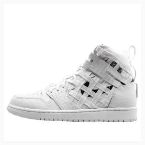 Nike High Cargo 'Metallic Silver' Koripallokengät Miesten Air Jordan 1 Valkoinen | JD-697MP