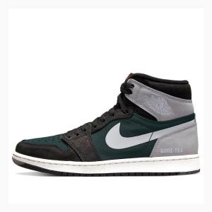 Nike High Element Gore-Tex Particle Koripallokengät Miesten Air Jordan 1 Mustat Harmaat | JD-638TS