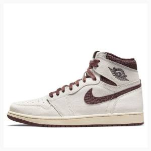 Nike High OG A Ma Maniere Koripallokengät Miesten Air Jordan 1 Ruskea Valkoinen | JD-368EG
