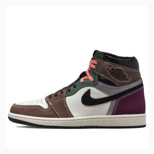 Nike High OG Hand Crafted Koripallokengät Miesten Air Jordan 1 Ruskea Vihreä Oranssi | JD-813DQ