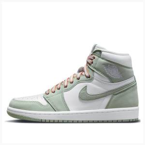 Nike High OG Seafoam Koripallokengät Naisten Air Jordan 1 Valkoinen Vihreä | JD-396QG