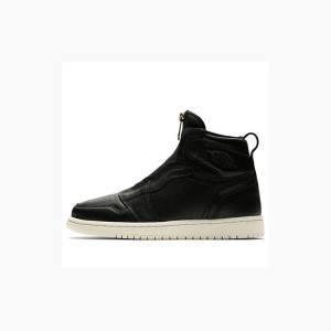 Nike High Zip Koripallokengät Naisten Air Jordan 1 Mustat | JD-063HK