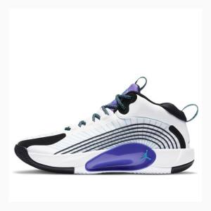 Nike Jumpman 2021 PF Koripallokengät Miesten Air Jordan Mustat Valkoinen Violetit | JD-473DJ
