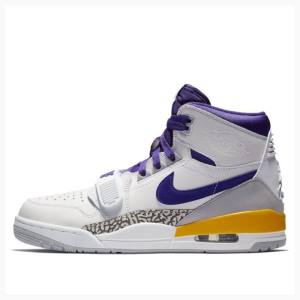 Nike Legacy 312 Lakers Koripallokengät Miesten Air Jordan Valkoinen Violetit | JD-269DA