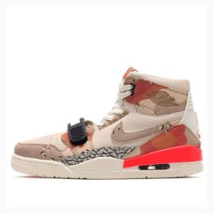 Nike Legacy 312 Sail Desert Camo Infrared Koripallokengät Miesten Air Jordan Ruskea Punainen | JD-451XP