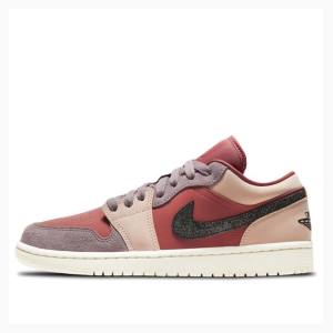 Nike Low Canyon Rust Tennarit Naisten Air Jordan 1 Pinkki Punainen | JD-368EA