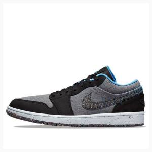 Nike Low Crater Tennarit Miesten Air Jordan 1 Mustat Harmaat | JD-209GI