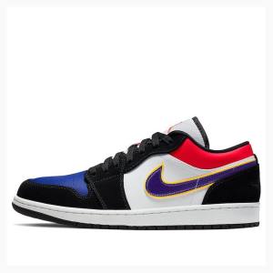 Nike Low Lakers Top 3 Tennarit Miesten Air Jordan 1 Mustat Punainen | JD-745OR