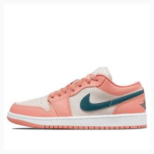 Nike Low Light Low-Top Madder Root Tennarit Naisten Air Jordan 1 Pinkki | JD-079GF