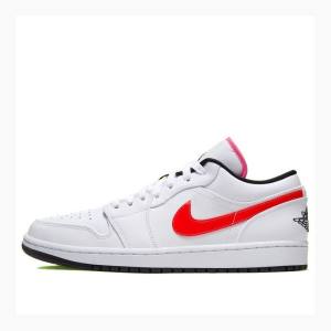 Nike Low 'Multi-Color Swoosh' Tennarit Miesten Air Jordan 1 Valkoinen Keltainen Violetit | JD-748TF