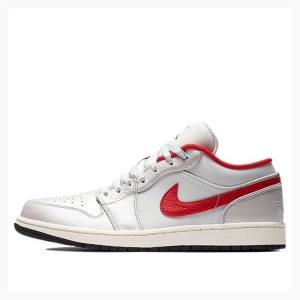 Nike Low 'Night Track' Tennarit Miesten Air Jordan 1 Valkoinen Punainen | JD-617NB