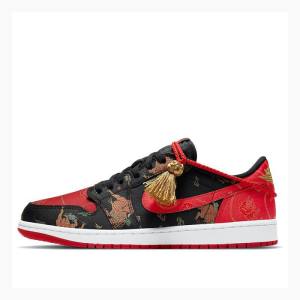 Nike Low OG Chinese New Year Tennarit Miesten Air Jordan 1 Mustat Valkoinen Punainen | JD-027ZF