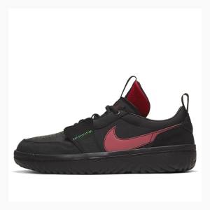 Nike Low React Fearless Tennarit Miesten Air Jordan 1 Mustat | JD-654BO