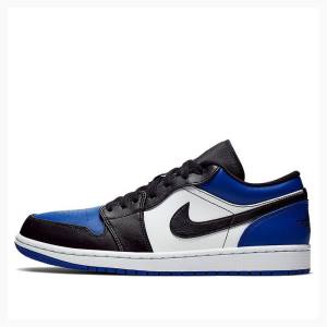 Nike Low Royal Varvas Tennarit Miesten Air Jordan 1 Mustat Sininen | JD-285GT