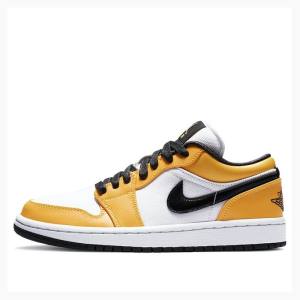 Nike Low SE Laser Tennarit Naisten Air Jordan 1 Valkoinen Keltainen | JD-879VZ
