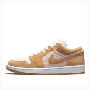 Nike Low SE Twine Orange Quartz Corduroy Tennarit Naisten Air Jordan 1 Valkoinen Oranssi | JD-930ZR