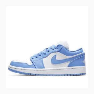 Nike Low UNC UNC Tennarit Naisten Air Jordan 1 Sininen | JD-715DU