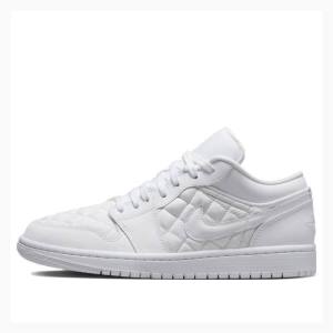 Nike Low Wmns Quilted Tennarit Naisten Air Jordan 1 Valkoinen | JD-754LJ