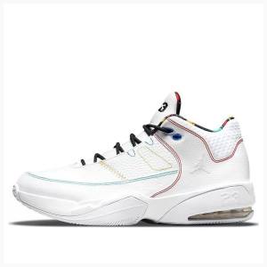 Nike Max Aura 3 Koripallokengät Miesten Air Jordan Valkoinen Mustat Punainen | JD-510TG