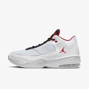 Nike Max Aura 3 Koripallokengät Miesten Air Jordan Valkoinen Platina Mustat Punainen | NK109HRE