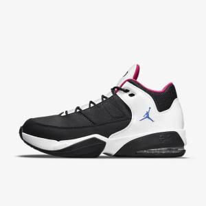 Nike Max Aura 3 Koripallokengät Miesten Air Jordan Mustat Valkoinen Pinkki Sininen | NK618HVJ