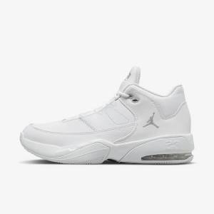 Nike Max Aura 3 Koripallokengät Miesten Air Jordan Valkoinen Metal Hopea | NK620FWJ