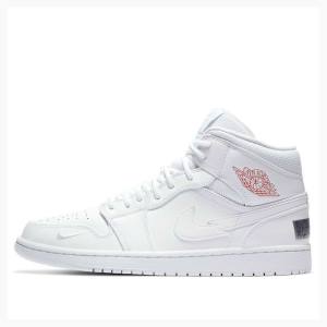 Nike Mid Euro Tour Koripallokengät Miesten Air Jordan 1 Valkoinen | JD-940KI