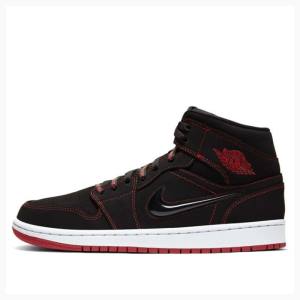 Nike Mid Fearless – Gym Koripallokengät Miesten Air Jordan 1 Mustat Punainen | JD-152CD