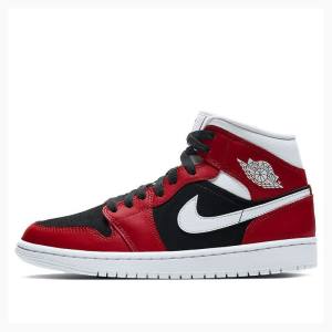 Nike Mid Gym Koripallokengät Naisten Air Jordan 1 Punainen Mustat | JD-921EU