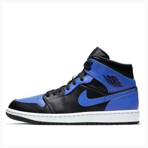 Nike Mid Hyper Royal Koripallokengät Miesten Air Jordan 1 Sininen Mustat | JD-241RV