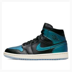 Nike Mid Iridescent Koripallokengät Naisten Air Jordan 1 Sininen Mustat | JD-439ZO