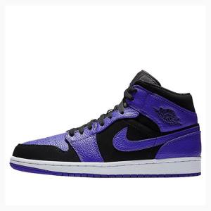 Nike Mid Koripallokengät Miesten Air Jordan 1 Mustat Violetit | JD-120LP