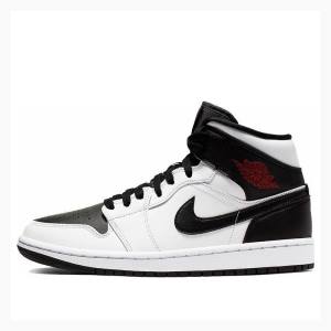 Nike Mid Koripallokengät Naisten Air Jordan 1 Valkoinen Mustat | JD-978NV
