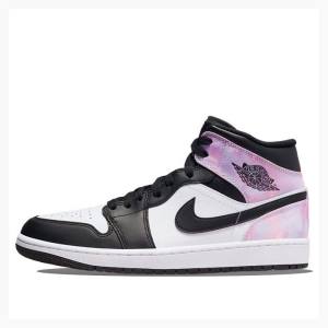 Nike Mid SE Amethyst Wave Koripallokengät Miesten Air Jordan 1 Valkoinen Mustat Pinkki | JD-265JS