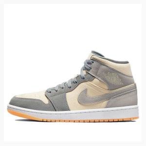 Nike Mid SE Coconut Milk Koripallokengät Miesten Air Jordan 1 Valkoinen Sininen | JD-653RD