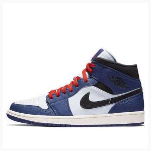 Nike Mid SE Deep Royal Koripallokengät Miesten Air Jordan 1 Sininen Mustat | JD-672LJ