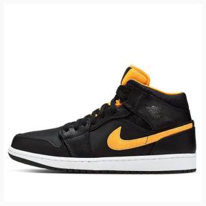 Nike Mid SE Koripallokengät Miesten Air Jordan 1 Mustat Kultaiset | JD-150DU