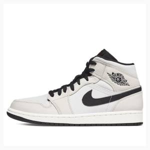Nike Mid SE Light Bone Koripallokengät Miesten Air Jordan 1 Harmaat Valkoinen | JD-493BX