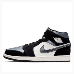 Nike Mid SE Smoke Koripallokengät Miesten Air Jordan 1 Mustat Harmaat | JD-528RW