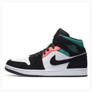 Nike Mid SE South Beach Koripallokengät Miesten Air Jordan 1 Mustat Valkoinen | JD-945LZ