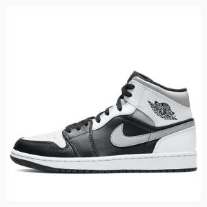 Nike Mid Shadow Koripallokengät Miesten Air Jordan 1 Harmaat Mustat Valkoinen | JD-481BT