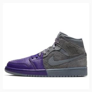 Nike Mid Sheila Rashid - Unite Koripallokengät Naisten Air Jordan 1 Harmaat Violetit | JD-276DW
