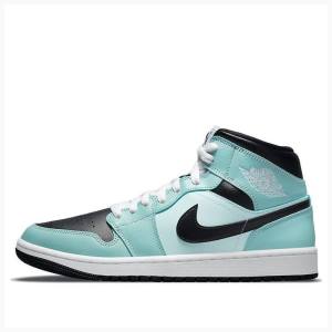 Nike Mid Teal Tint Koripallokengät Naisten Air Jordan 1 Sininen Mustat | JD-281VW